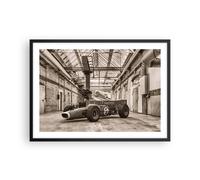 Affiche Poster 70x50cm Tableaux Image Photo Formule 1 Course Rétro Wall Art