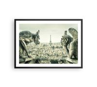 Affiche Poster 70x50cm Tableaux Image Photo Gargouilles Paris Notre-Dame Art