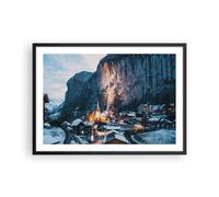 Affiche Poster 70x50cm Tableaux Image Photo Lauterbrunnen Suisse Vallée Wall Art