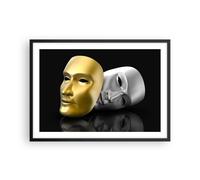 Affiche Poster 70x50cm Tableaux Image Photo Masque théâtre scène acteur Wall Art
