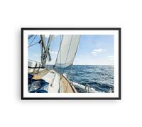 Affiche Poster 70x50cm Tableaux Image Photo mer croisière voile Wall Art