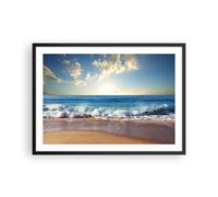 Affiche Poster 70x50cm Tableaux Image Photo mer rivage eau Wall Art Decoration