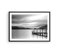 ARTTOR Deco Affiches Murales 70x50cm Affiche Decoration Murale Noir Et Blanc Paysage Lac Cuisine Wall Art Design Moderne Poster Cadre Noir Tableau Decoration Salon Chambre Decor P2BAA70x50-4321