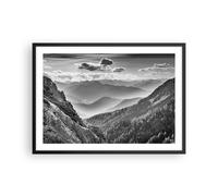 ARTTOR Deco Affiches Murales 70x50cm Affiche Decoration Murale Noir Et Blanc Paysage Montagnes Cuisine Wall Art Design Moderne Poster Cadre Noir Tableau Decoration Salon Chambre Decor P2BAA70x50-4560