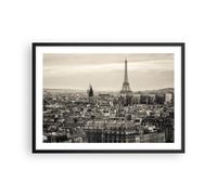 Affiche Poster 70x50cm Tableaux Image Photo Paris ville maison Wall Art