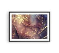 Affiche Poster 70x50cm Tableaux Image Photo Pierre Or Marbre Wall Art