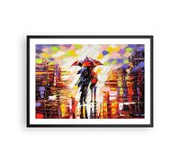 Affiche Poster 70x50cm Tableaux Image Photo promenade amoureux Wall Art
