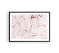 Affiche Poster 70x50cm Tableaux Image Photo Rose Marbre Renversé Wall Art