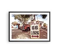 Affiche Poster 70x50cm Tableaux Image Photo route vieux 66 usa Wall Art