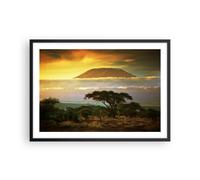 Affiche Poster 70x50cm Tableaux Image Photo Safari la faune montagne kenya Art