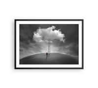 Affiche Poster 70x50cm Tableaux Image Photo Symbole Échelle Ciel Wall Art