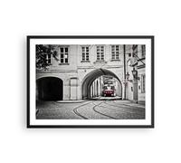 Affiche Poster 70x50cm Tableaux Image Photo Tchèque Tramway Prague Wall Art