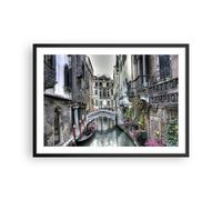 Affiche Poster 70x50cm Tableaux Image Photo Venise pont eau Wall Art Decoration