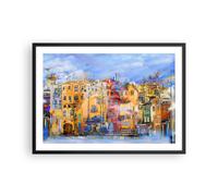 Affiche Poster 70x50cm Tableaux Image Photo vieille ville immeuble Wall Art