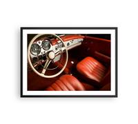 Affiche Poster 70x50cm Tableaux Image Photo Voiture Intérieur Classique Wall Art