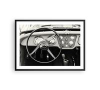 Affiche Poster 70x50cm Tableaux Image Photo Volant Voiture Vintage Wall Art