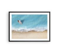 Affiche Poster 70x50cm Tableaux Image Photo Yacht Été Mer Wall Art Decoration