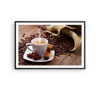 Affiche Poster 91x61cm Tableaux Image Café noir petit déjeuner chocolat Art