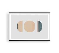 Affiche Poster 91x61cm Tableaux Image Photo Abstraction Roue Demi-cercle Art