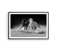 Affiche Poster 91x61cm Tableaux Image Photo Andalouse Chevaux Galop Wall Art