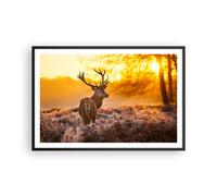 Affiche Poster 91x61cm Tableaux Image Photo Automne paysage nature feuille Art