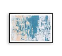 Affiche Poster 91x61cm Tableaux Image Photo Bleu Peintures Arrière Plan Wall Art