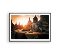 Affiche Poster 91x61cm Tableaux Image Photo Bouddha foi Asie Wall Art