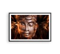Affiche Poster 91x61cm Tableaux Image Photo Bouddha statue mystère Wall Art