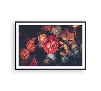 Affiche Poster 91x61cm Tableaux Image Photo Bouquet Fleurs Roses Wall Art