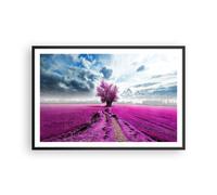 Affiche Poster 91x61cm Tableaux Image Photo Bruyère arbre nuages paysage Art