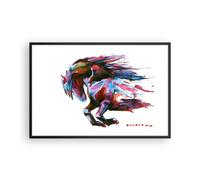 Affiche Poster 91x61cm Tableaux Image Photo Cheval élégance sauvage Animal Art