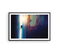 Affiche Poster 91x61cm Tableaux Image Photo Cosmos Astronaute Planète Wall Art