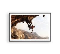 Affiche Poster 91x61cm Tableaux Image Photo Escalade extrême montagnes Grèce Art