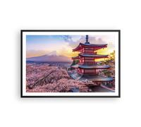 Affiche Poster 91x61cm Tableaux Image Photo Fuji Choreito Pagode Wall Art