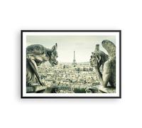 Affiche Poster 91x61cm Tableaux Image Photo Gargouilles Paris Notre-Dame Art