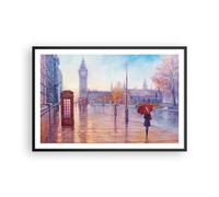 Affiche Poster 91x61cm Tableaux Image Photo Grand Ben Parapluie Wall Art