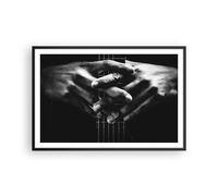 Affiche Poster 91x61cm Tableaux Image Photo Guitare Musicien Musique Wall Art