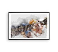 Affiche Poster 91x61cm Tableaux Image Photo guitare musique Wall Art Decoration