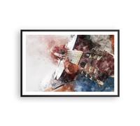 Affiche Poster 91x61cm Tableaux Image Photo guitare musique Wall Art Decoration