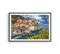 Affiche Poster 91x61cm Tableaux Image Photo Italie côte roche paysage Wall Art