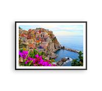Affiche Poster 91x61cm Tableaux Image Photo Italie côte roche paysage Wall Art