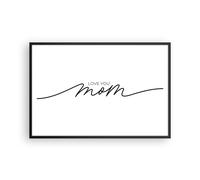 Affiche Poster 91x61cm Tableaux Image Photo Je t'aime maman Wall Art Decoration