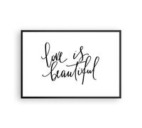 Affiche Poster 91x61cm Tableaux Image Photo La vie est belle Wall Art