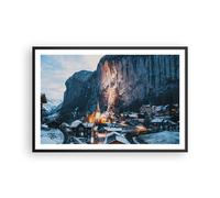Affiche Poster 91x61cm Tableaux Image Photo Lauterbrunnen Suisse Vallée Wall Art
