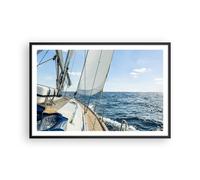 Affiche Poster 91x61cm Tableaux Image Photo mer croisière voile Wall Art