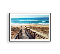 Affiche Poster 91x61cm Tableaux Image Photo Mer Plage Entrée Wall Art