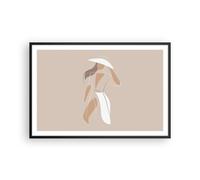 Affiche Poster 91x61cm Tableaux Image Photo Minimalisme Femme Crayon Wall Art