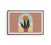 Affiche Poster 91x61cm Tableaux Image Photo Minimaliste Fenêtre Fleur Wall Art