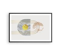 Affiche Poster 91x61cm Tableaux Image Photo Moderne Or Abstrait Wall Art