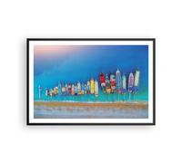 Affiche Poster 91x61cm Tableaux Image Photo Navire Plage Perspective Wall Art